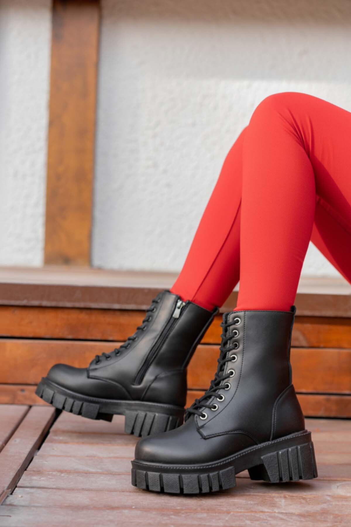 CALVORO Yüksek non-slip Kaymaz Taban Fermuarlı içi Kürklü Su Geçirmez Kadın Bot iarnă görsel 2