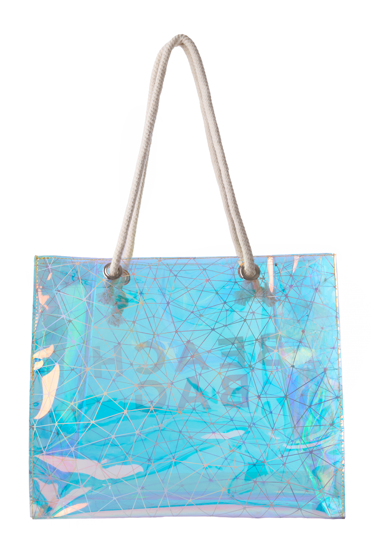 Luzza Bag Hologram Crystal Beach Bag Baskılı Plaj Çantası görsel 6