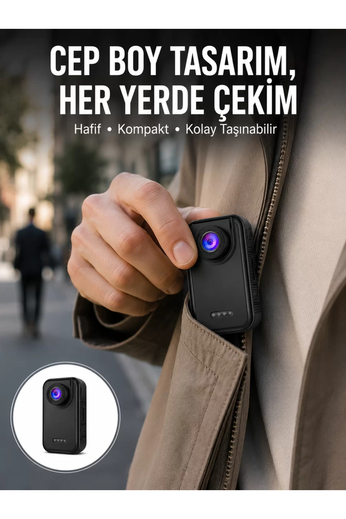 Vlog ve Sosyal Medya Çekimleri İçin Kompakt Taşınabilir Kamera Yeni Nesil