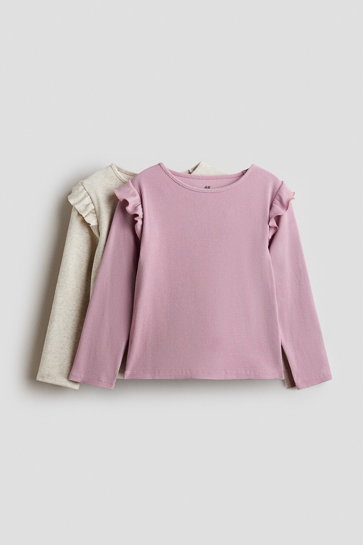 تاپ دو تکه نخی و چین‌دار اچ اند ام بادی H&M