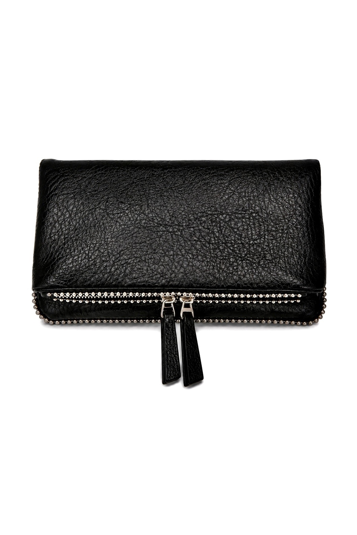 Nevalia Kadın Katlanabilir Kanat Detaylı 3 Kullanımlı Omuz Çantası Çift Askılı (50 cm & 100 cm) Çapraz Çanta Portföy Çanta Çok Bölmeli Günlük Abiye Siyah 24x15 cm görsel 4