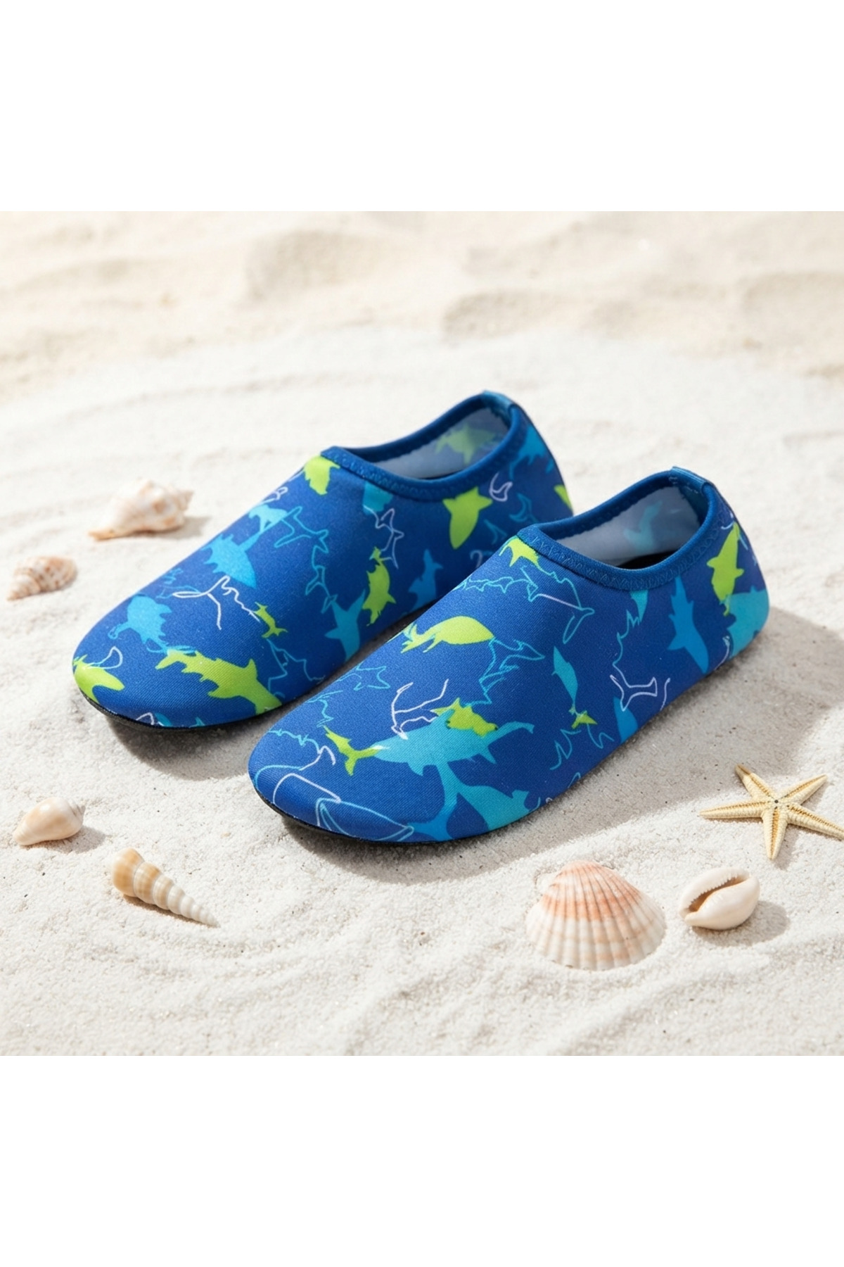 LAL's Deniz ve Havuz Ayakkabısı Kaydırmaz Aqua Shoes Hızlı Kuruyan Plaj Su Ayakkabısı Desenli