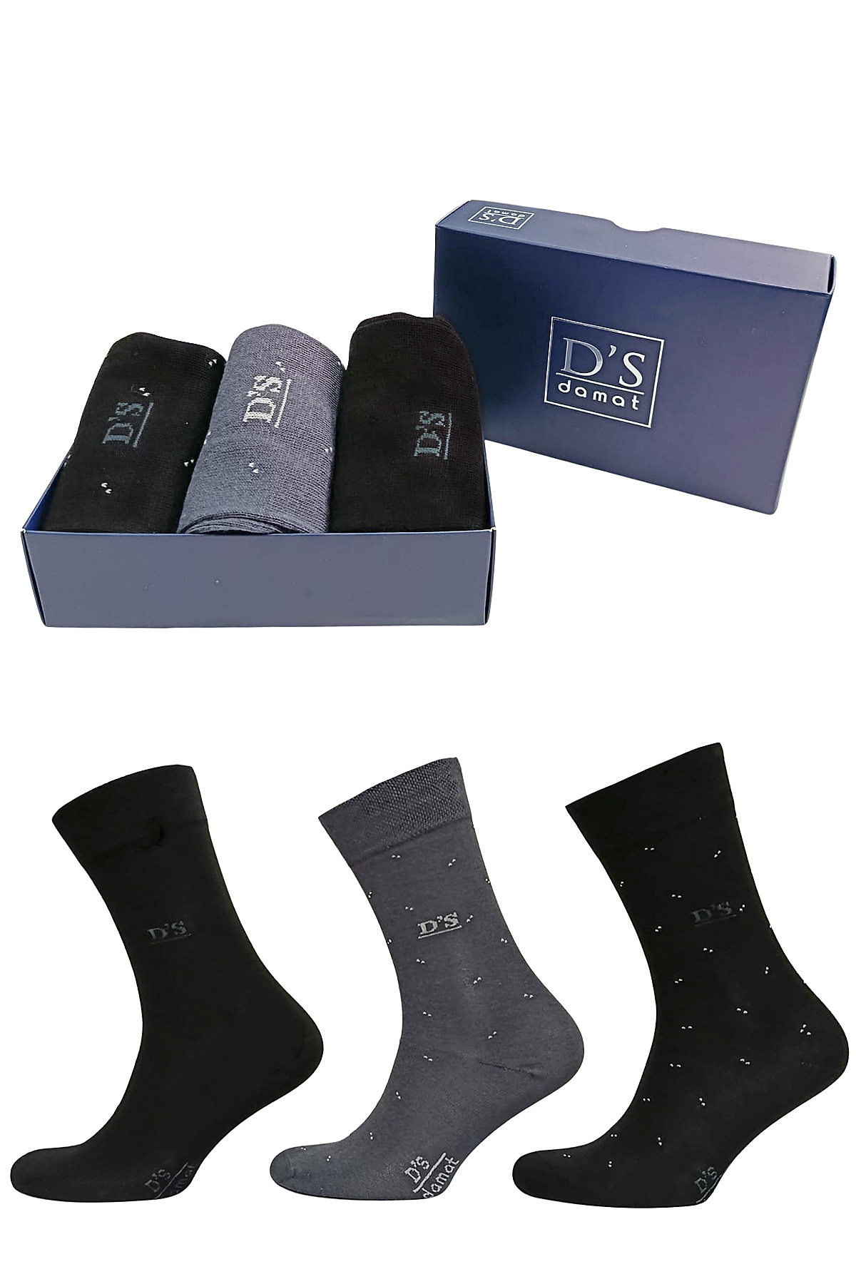 D'S Damat Özel Kutulu Çeyizlik Damat Bohçası Seti - Triko Robdöşambr, Pijama Takımı, Atlet-Boxer Set görsel 7
