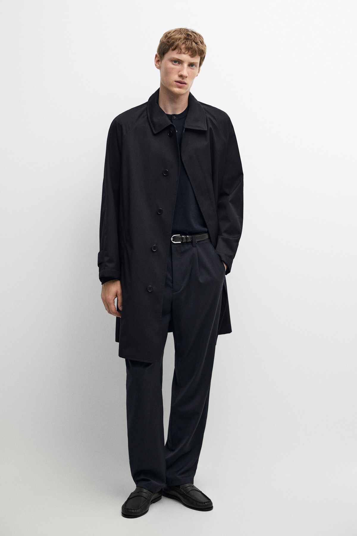Massimo Dutti %100 yün trençkot