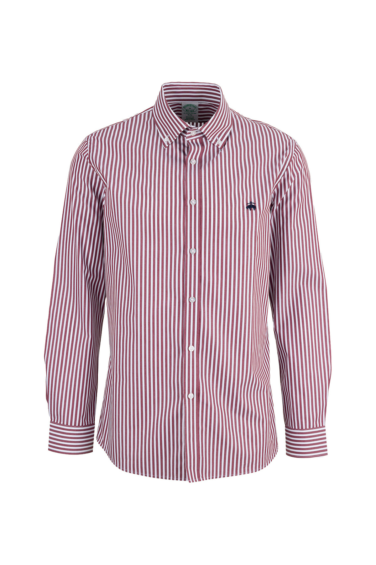 پیراهن مردانه راه راه قرمز BBSS26MSH056 بروکس برادرز پیراهن BROOKS BROTHERS