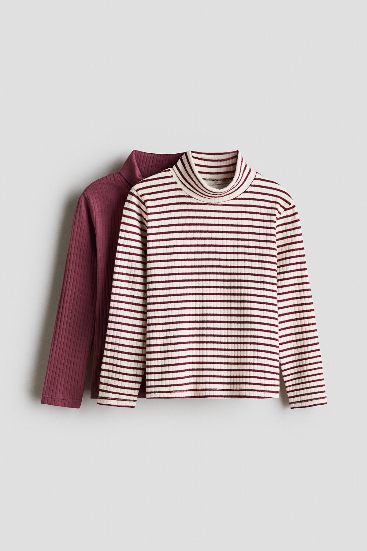 تاپ یقه اسکی دو تکه آجدار اچ اند ام بادی H&M