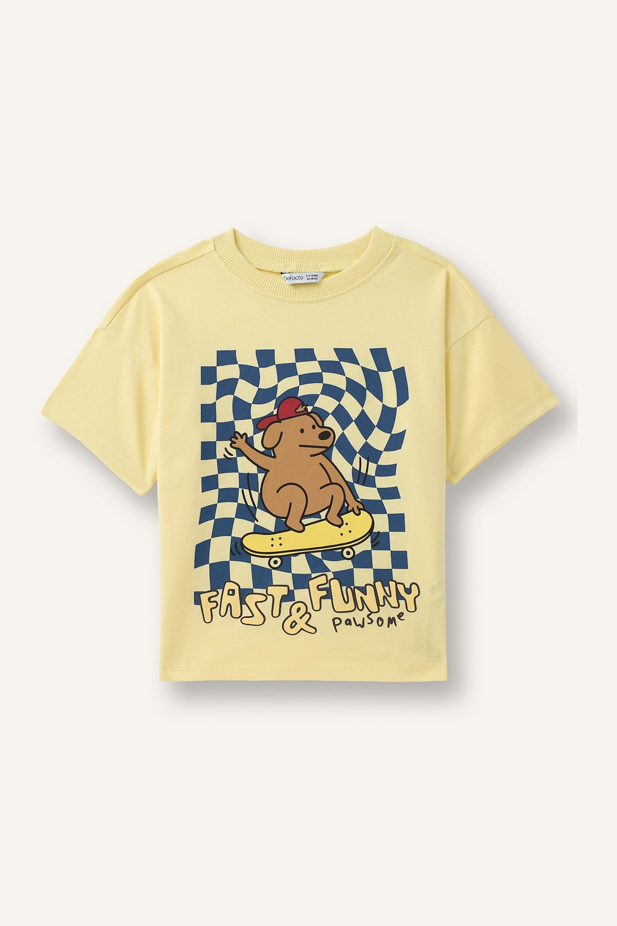%100 Pamuk Regular Fit Baskılı Kısa Kollu Tişört Erkek Bebek I6552A526HS