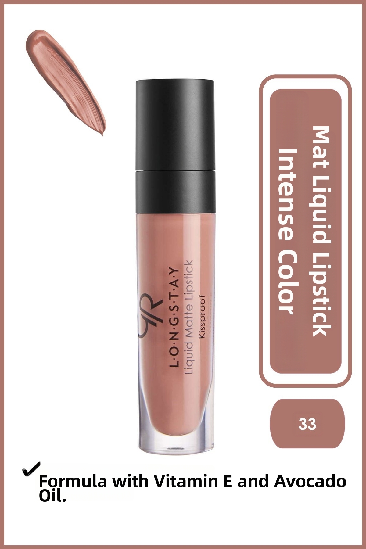 Golden Rose Longstay Liquid Matte Lipstick No: 33 - Likit Mat Ruj
