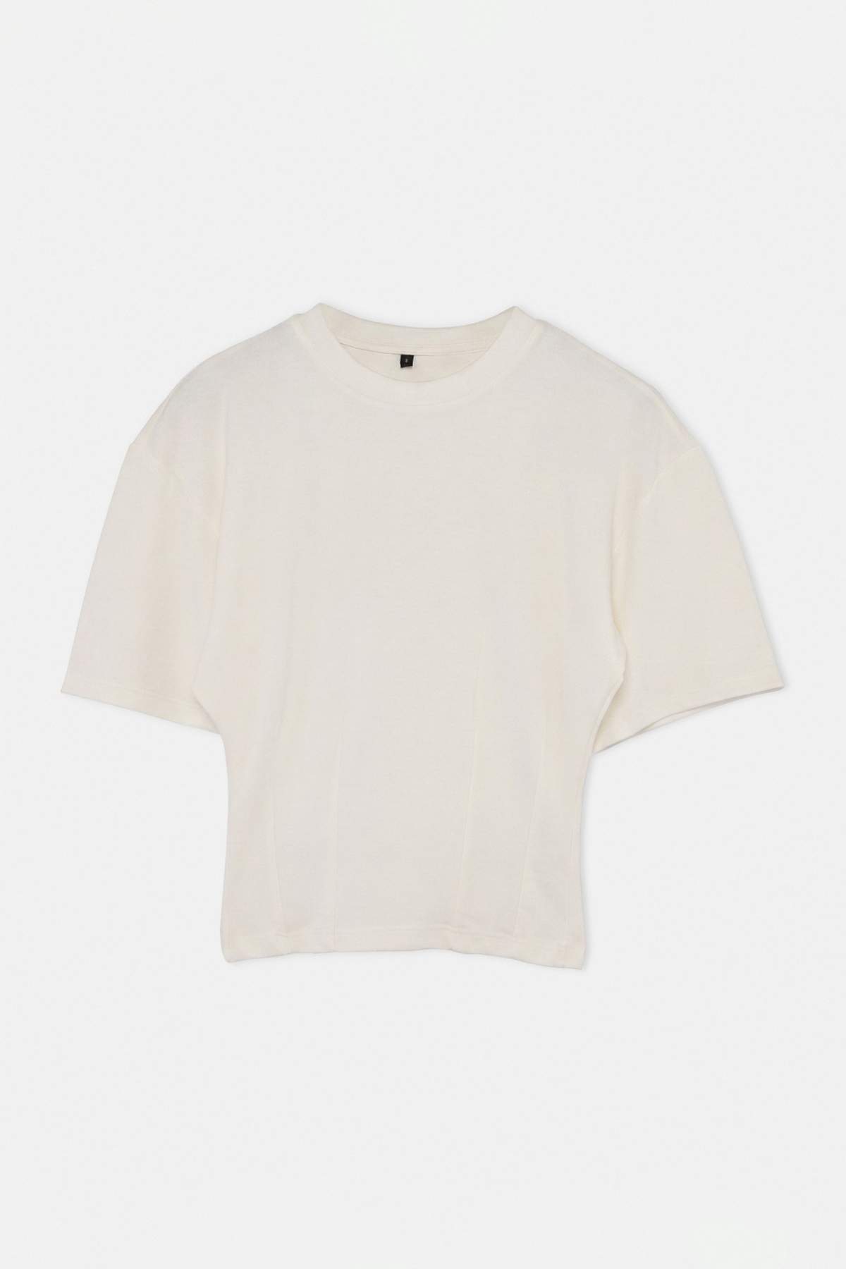 Trendyolmilla Ekru Örme T-Shirt TWOAW27TS00002