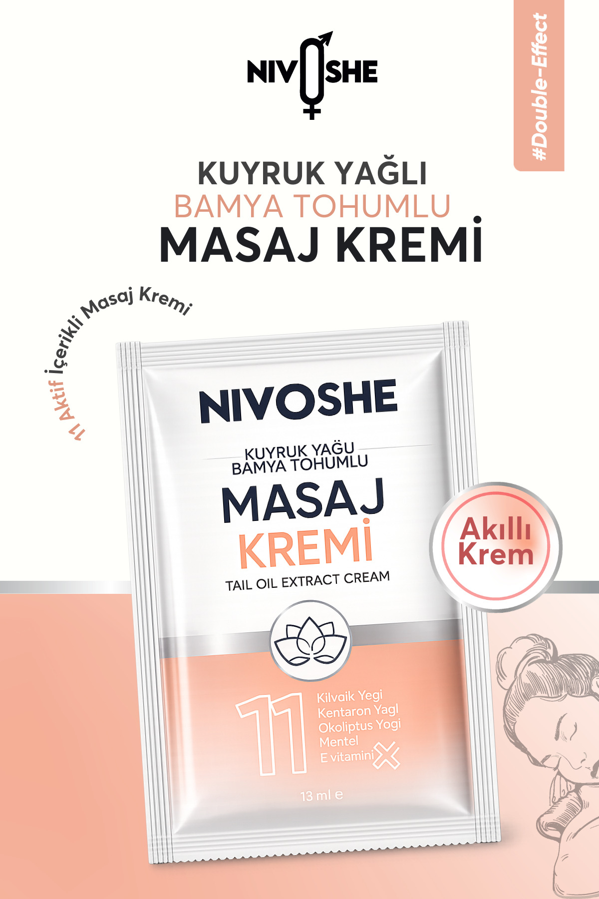 Kuyruk Yağlı Bamya Tohumlu Rahatlatıcı Bel Boyun Kol, Sırt Diz, İçin Ağrı ve Akıllı Masaj Kremi1