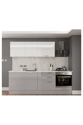 Fly 260CM GRİ BEYAZ HIGH GLOSS ANK.MUTFAK D.