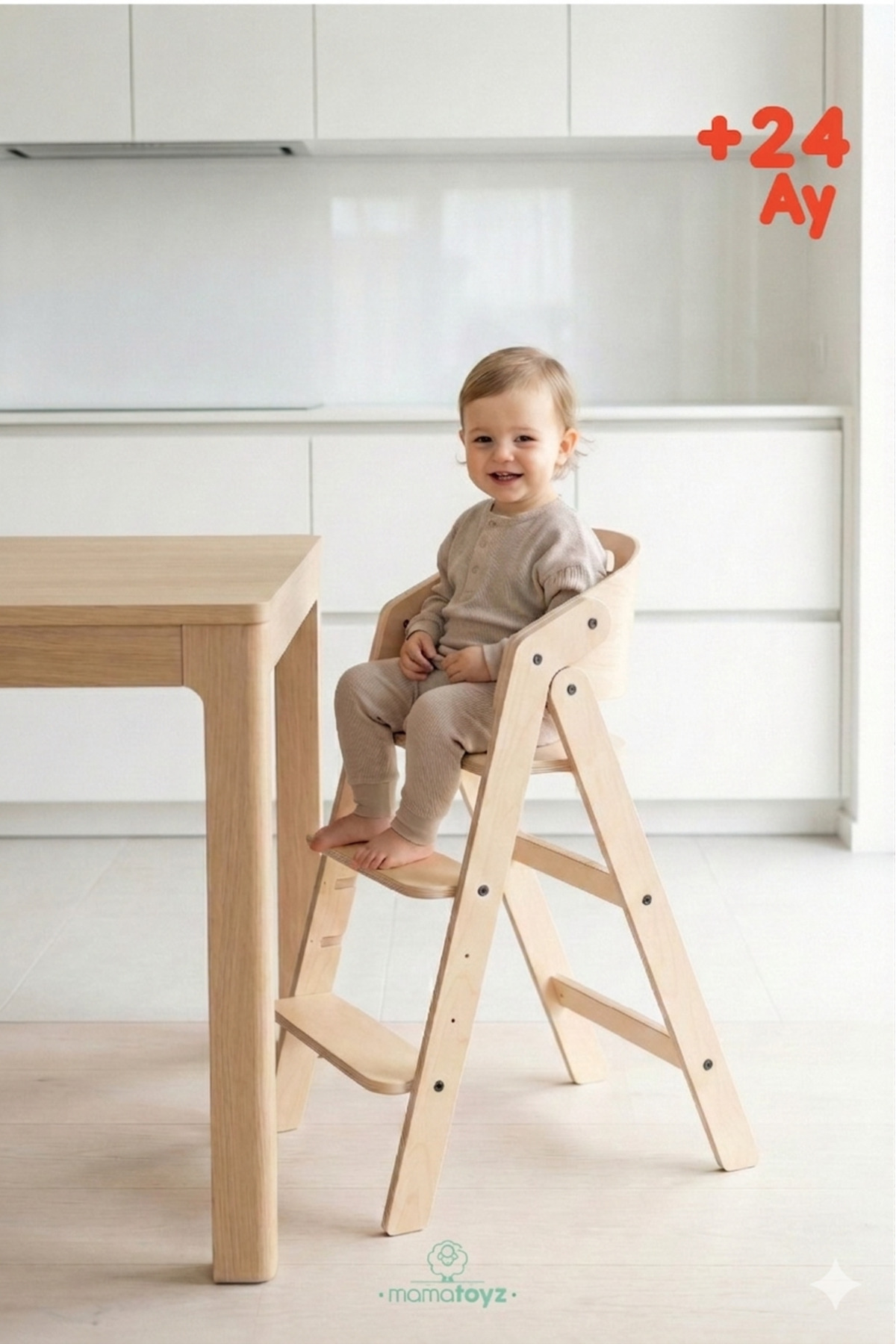 MAMATOYZ 10 Mychair Naturel Renk Only Chair - Sadece Sandalyesi