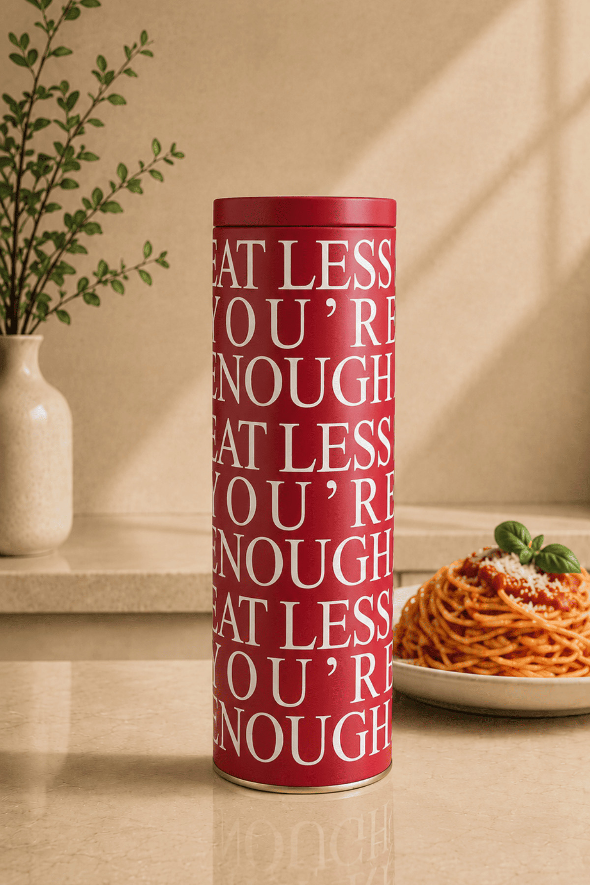 Sarkap Home 1,7 L Less Seri Spaghetti Metal Saklama Kutusu