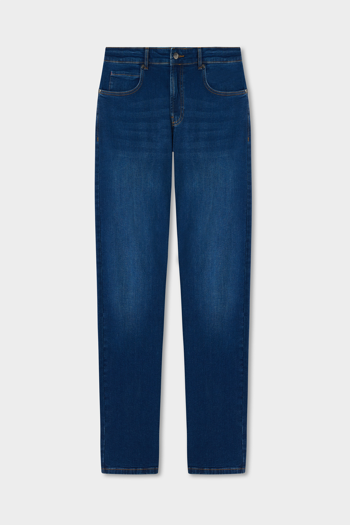 D'S Damat Ds Damat Slim Fit İndigo Pamuklu Denim Pantolon görsel 5