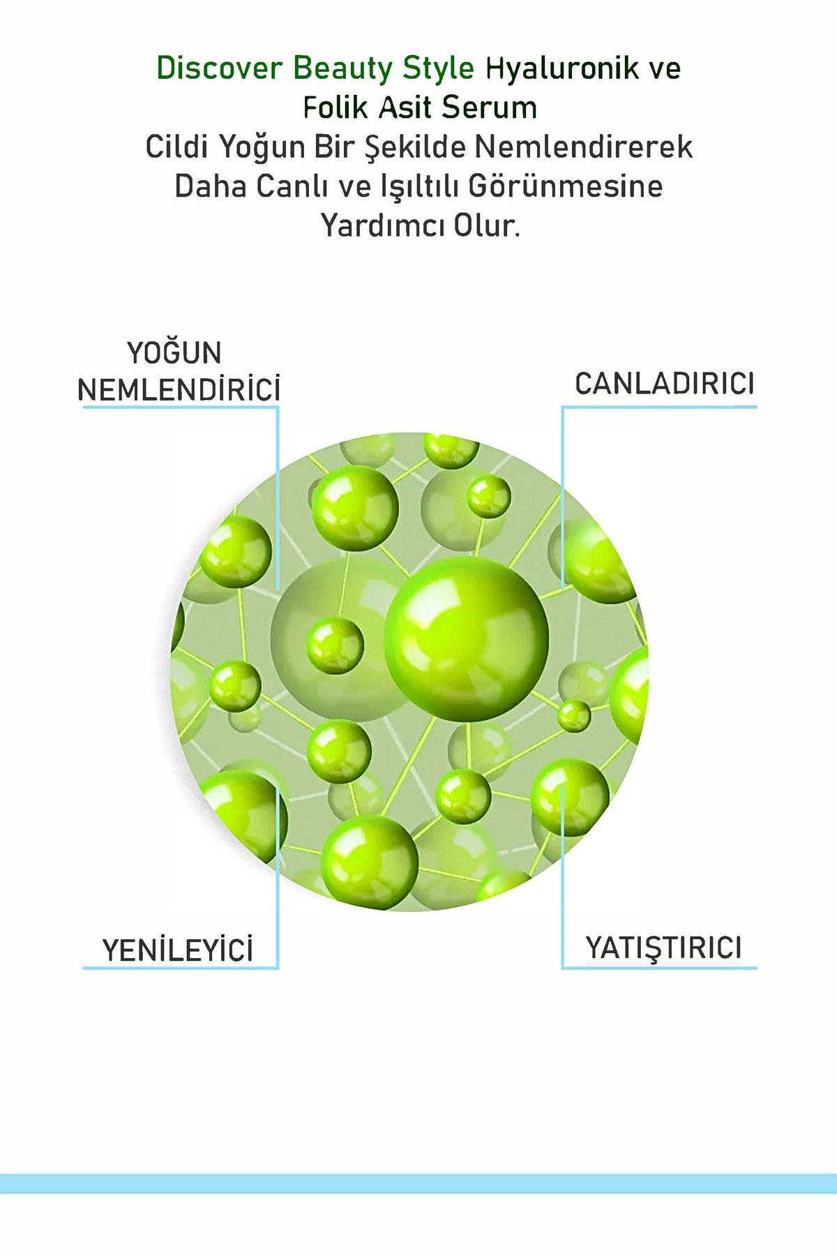 Yoğun Nemlendirme ve Dolgunlaştırıcı Etkili Yenileyici Hyaluronik ve Folik Asit Serum 30 ml — 860095 — تصویر 4 از 5