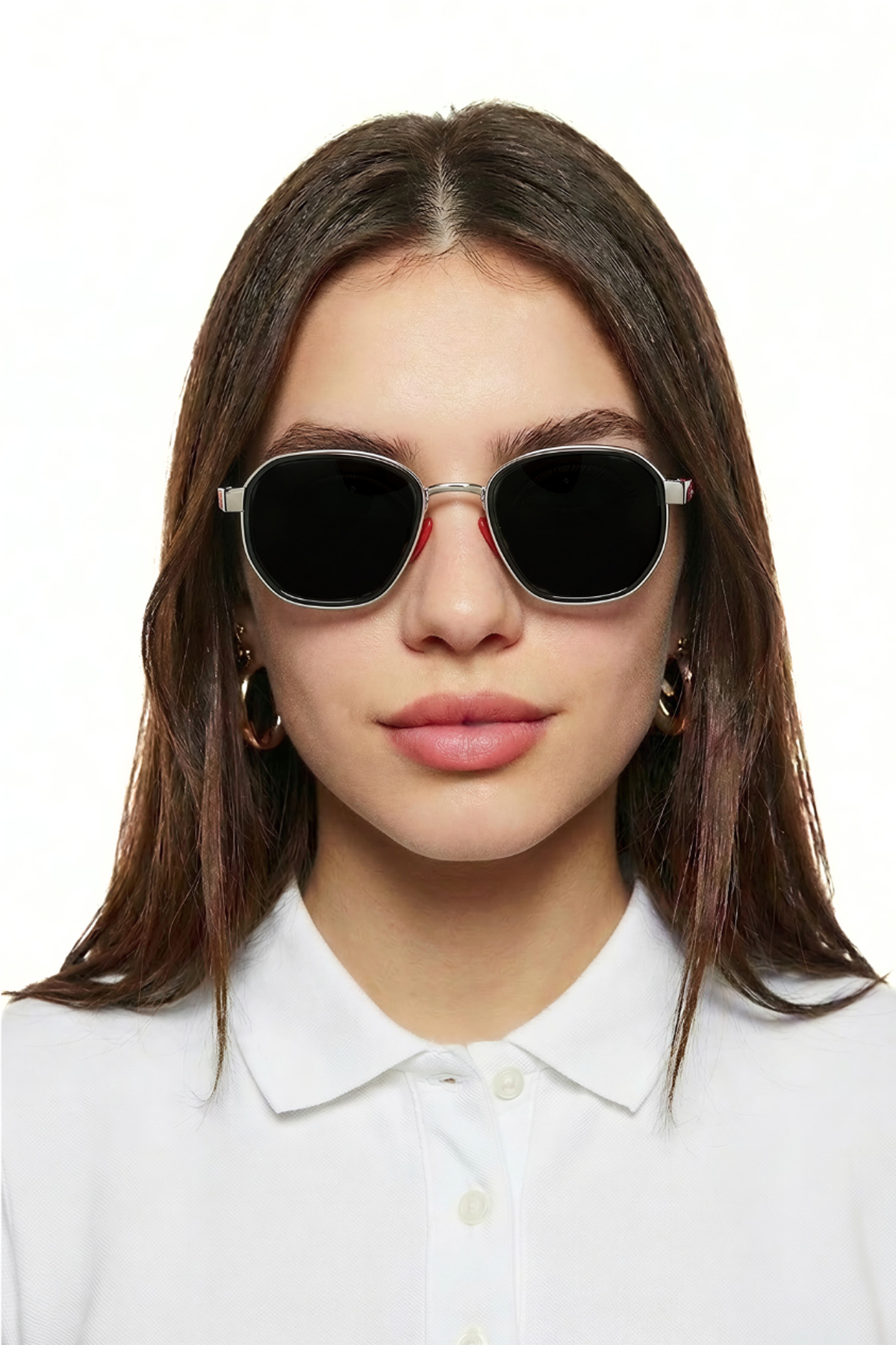 CLAES Ferrara Silver Black Unisex Güneş Gözlüğü görsel 4