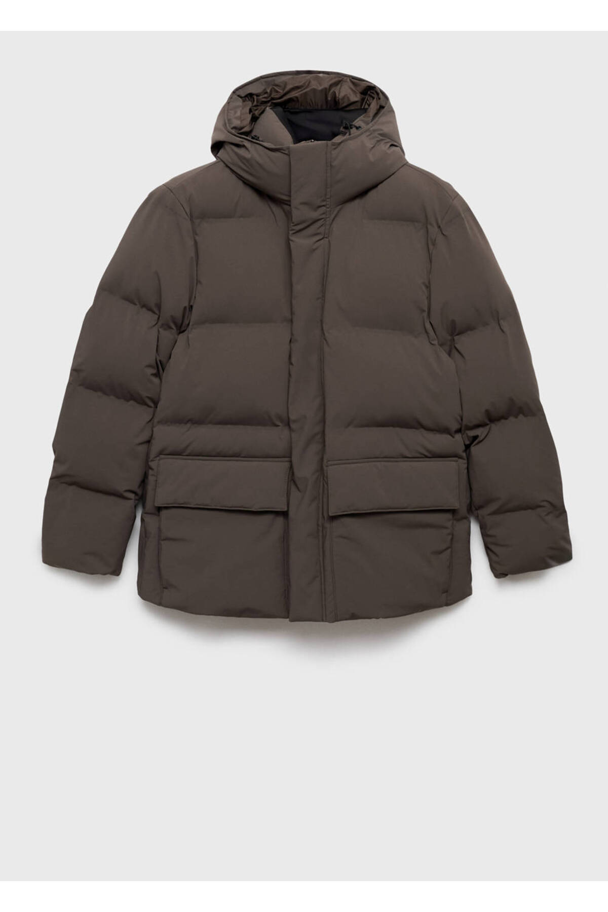 MANGO Man Su geçirme ısı düzenleyici kapitone anorak görsel 3