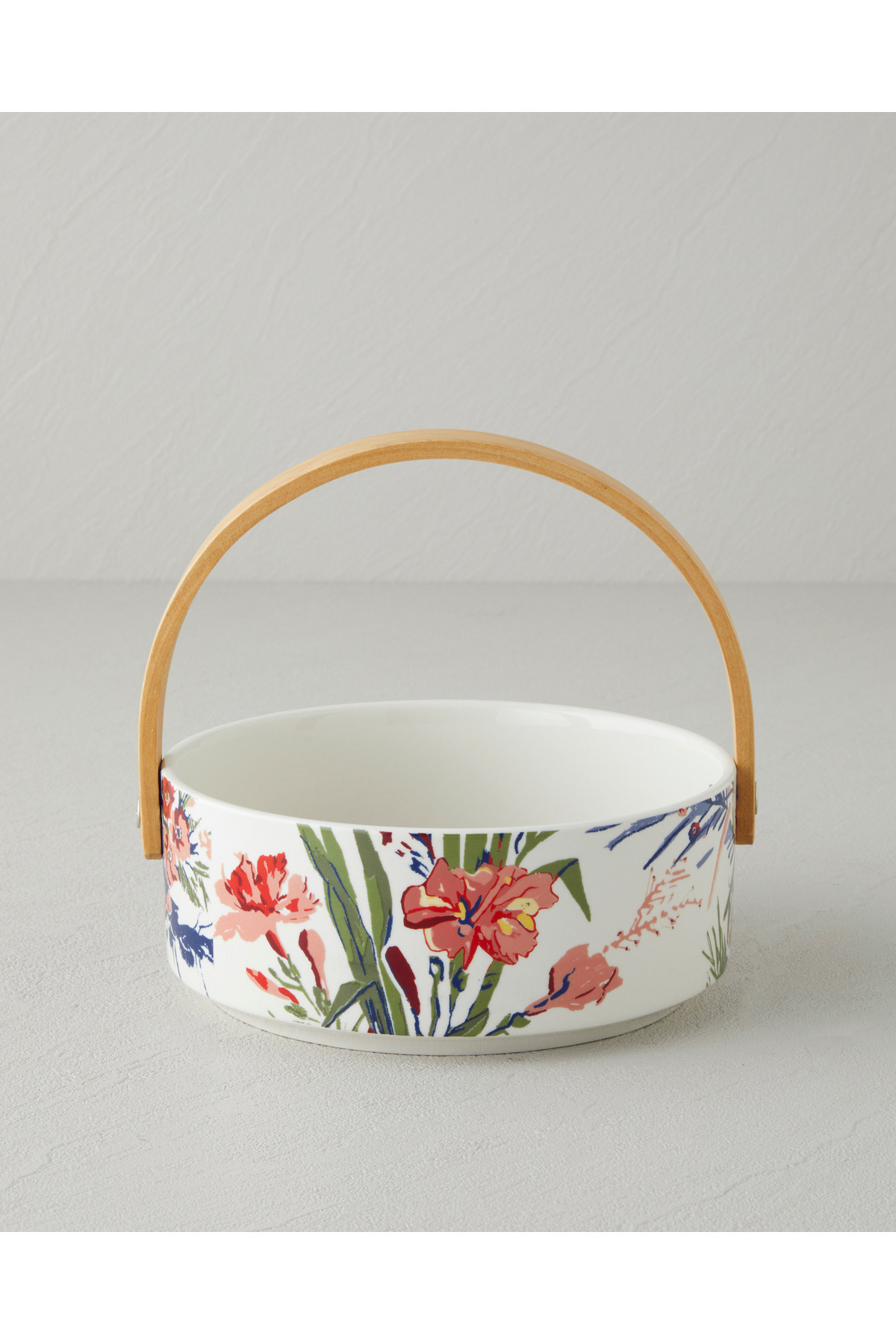 Garden Serenity Stoneware Sunumluk 17x7 cm Siyah - Beyaz