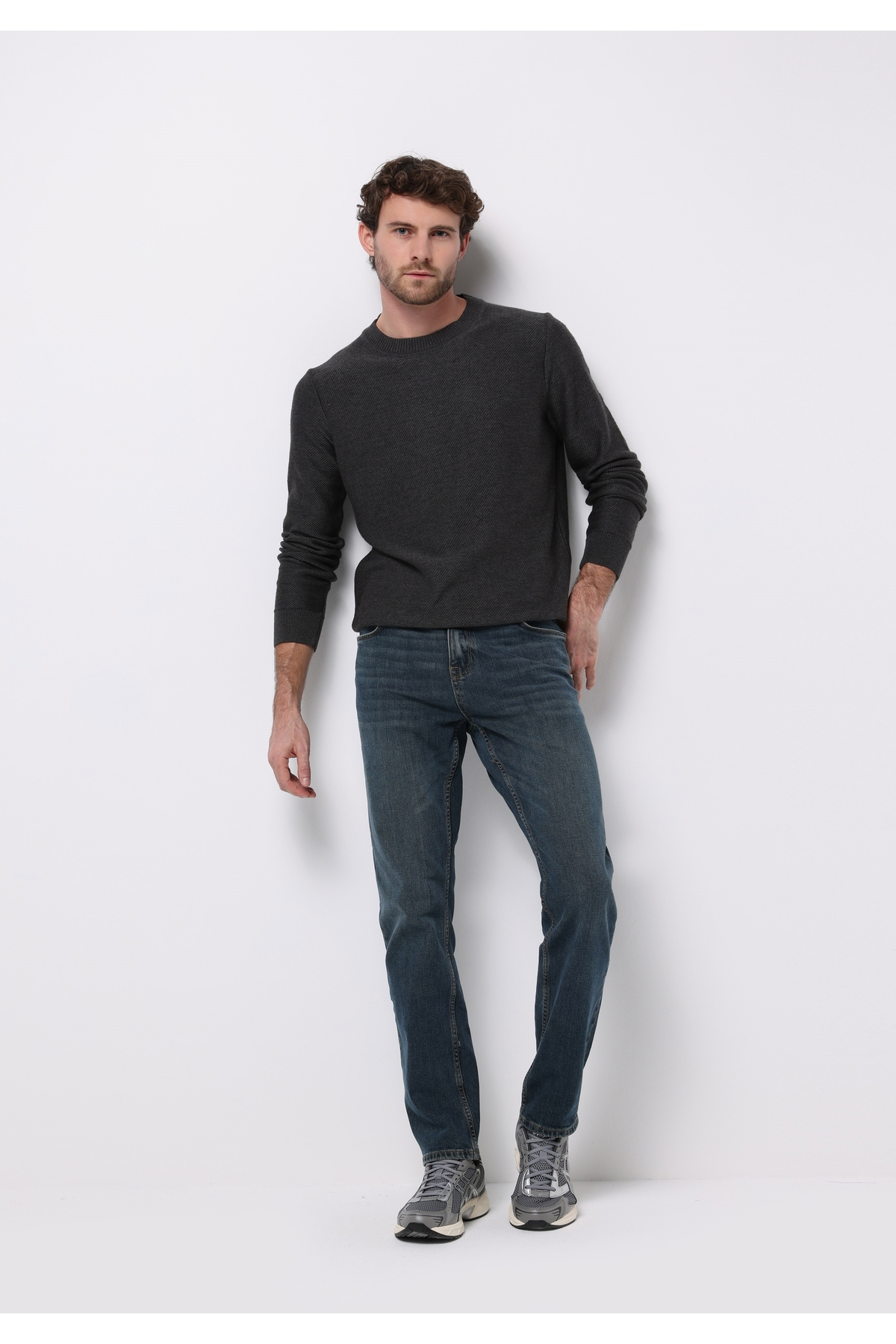 Straight Fit Erkek Siyah Jean Pantolon
