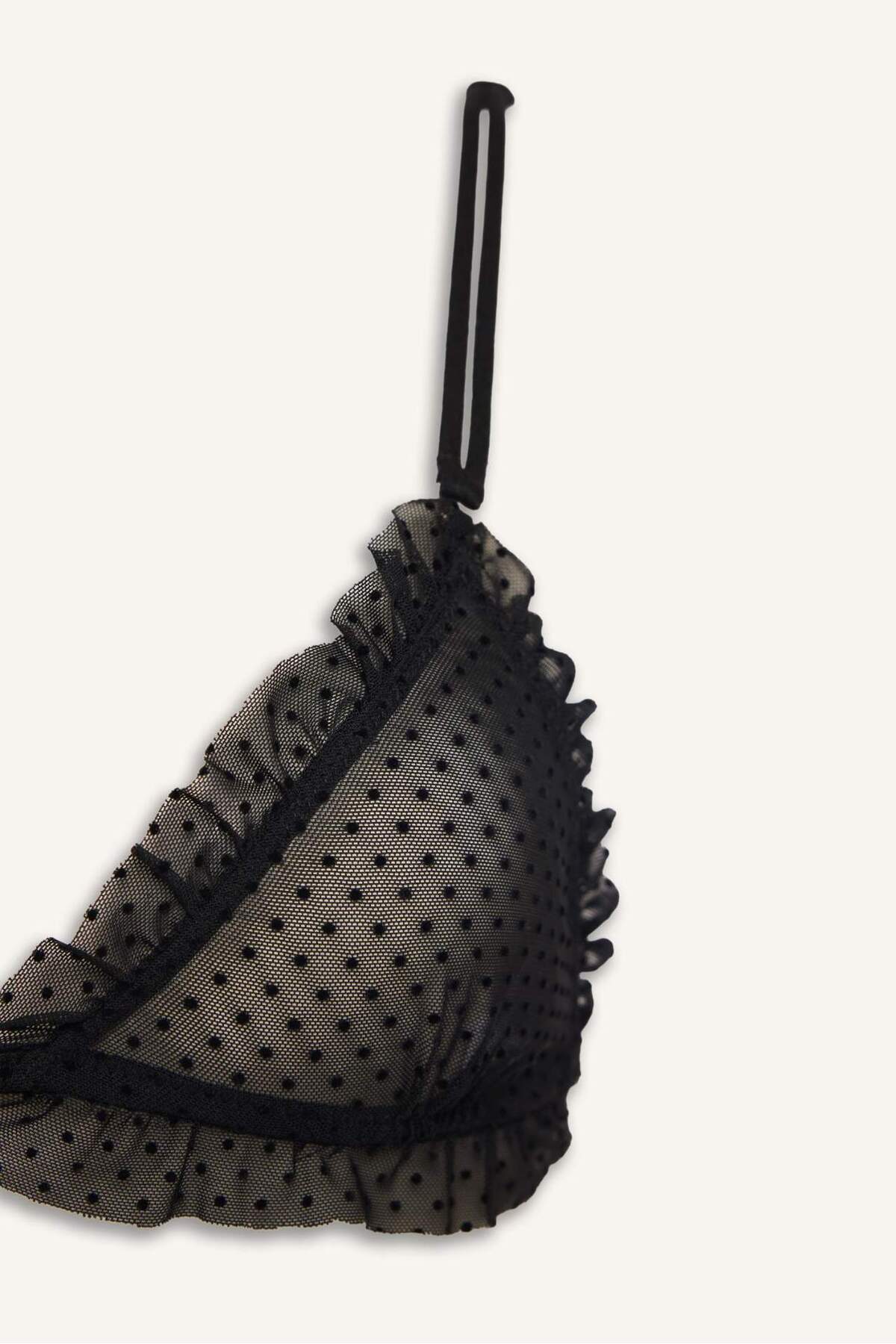 DeFacto Tül Kapsız Pedsiz Balensiz Siyah Bralet H5239AX26SP görsel 8