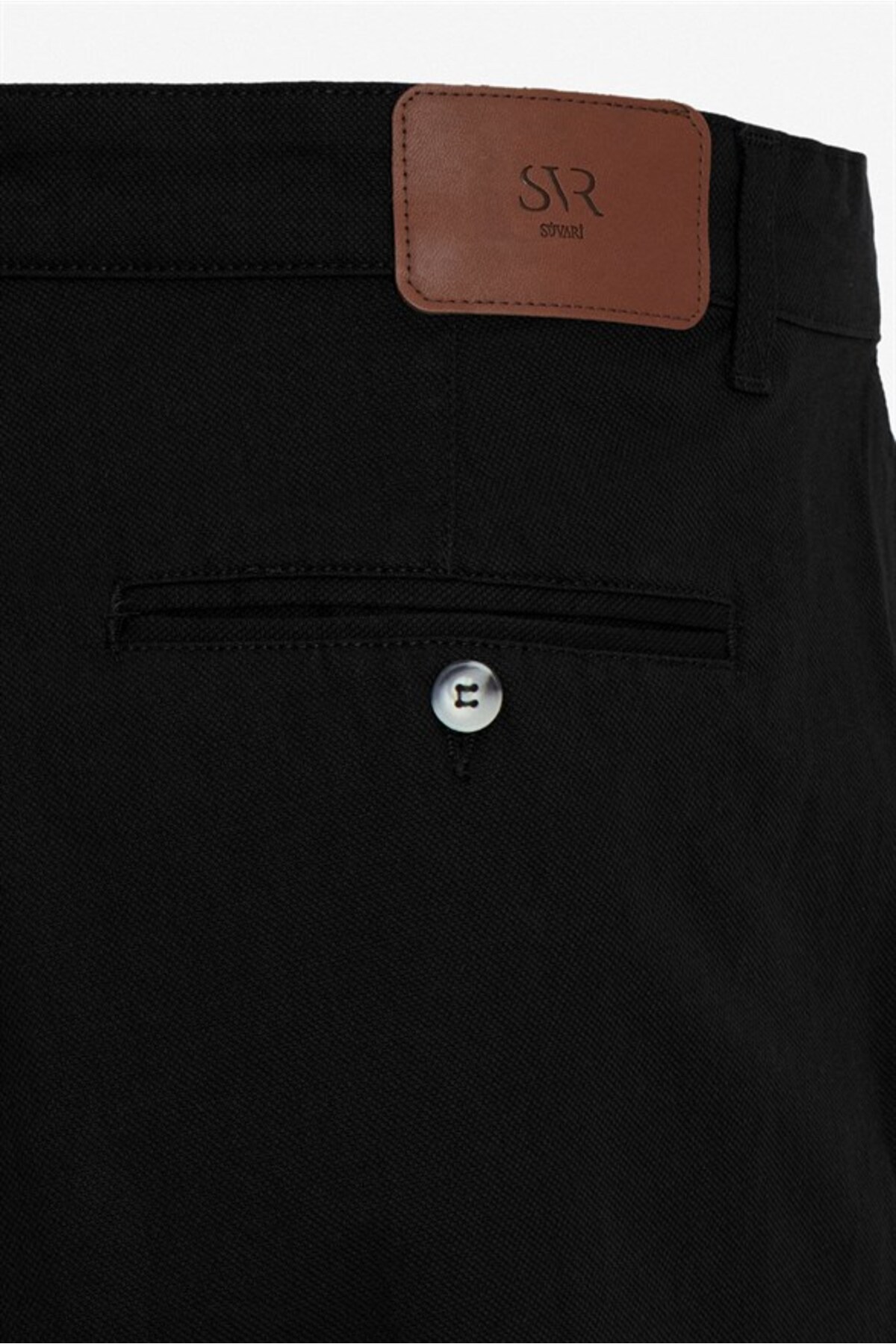 SÜVARİ Siyah Regular Casual Pantolon görsel 3