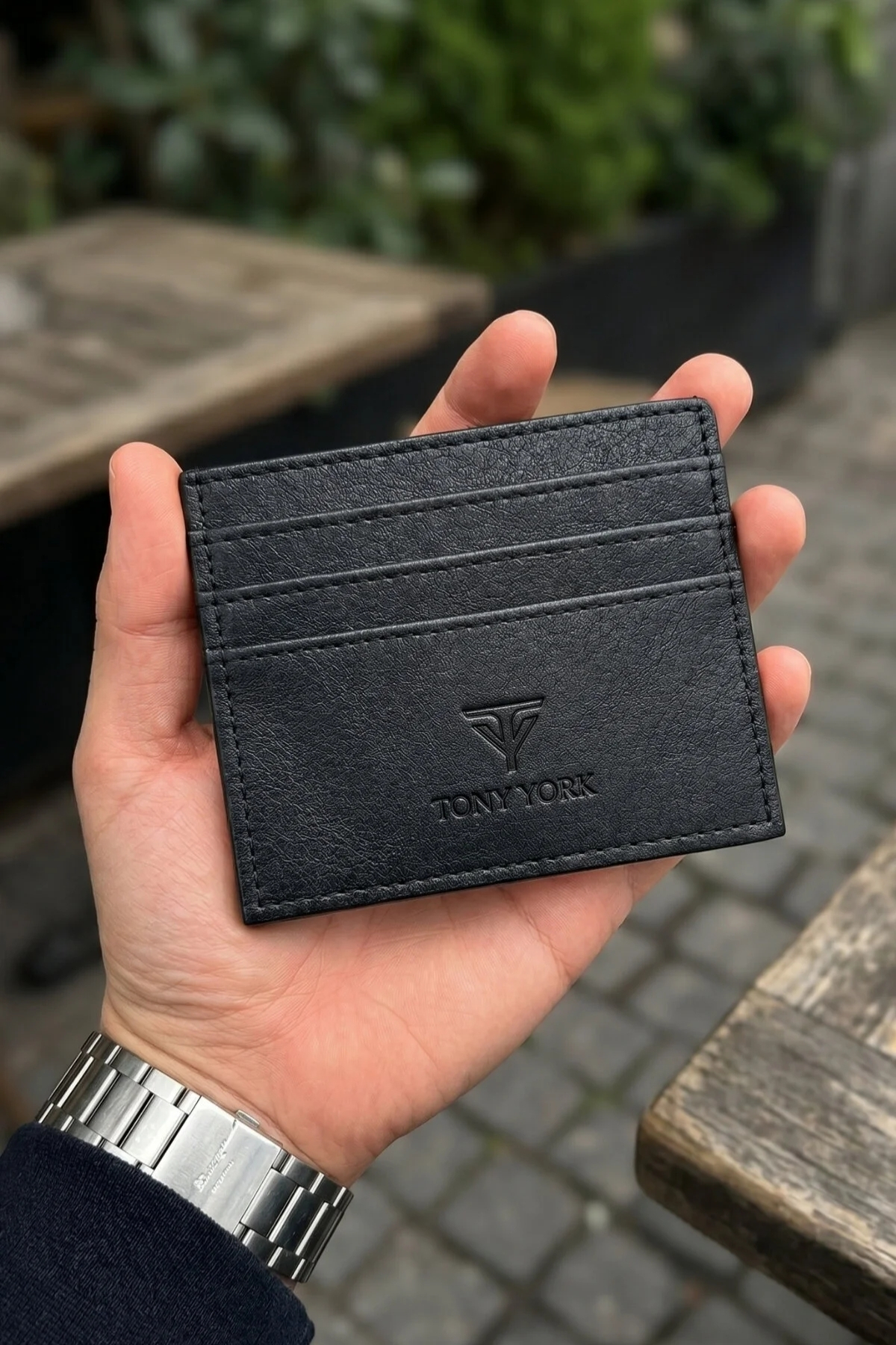 Tony York Orijinal Unisex Süper Slim Özel Kutulu 6 Kredi Kartlı 1 Para Bölmeli İnce Lüks Yumuşak Deri Kartlık