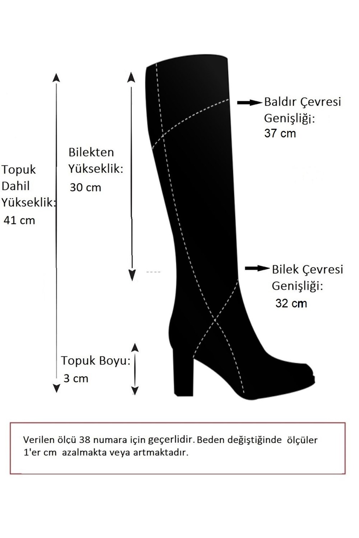 Fox Shoes Siyah Süet Düz Taban Günlük Kadın Çizme L726600902 görsel 6
