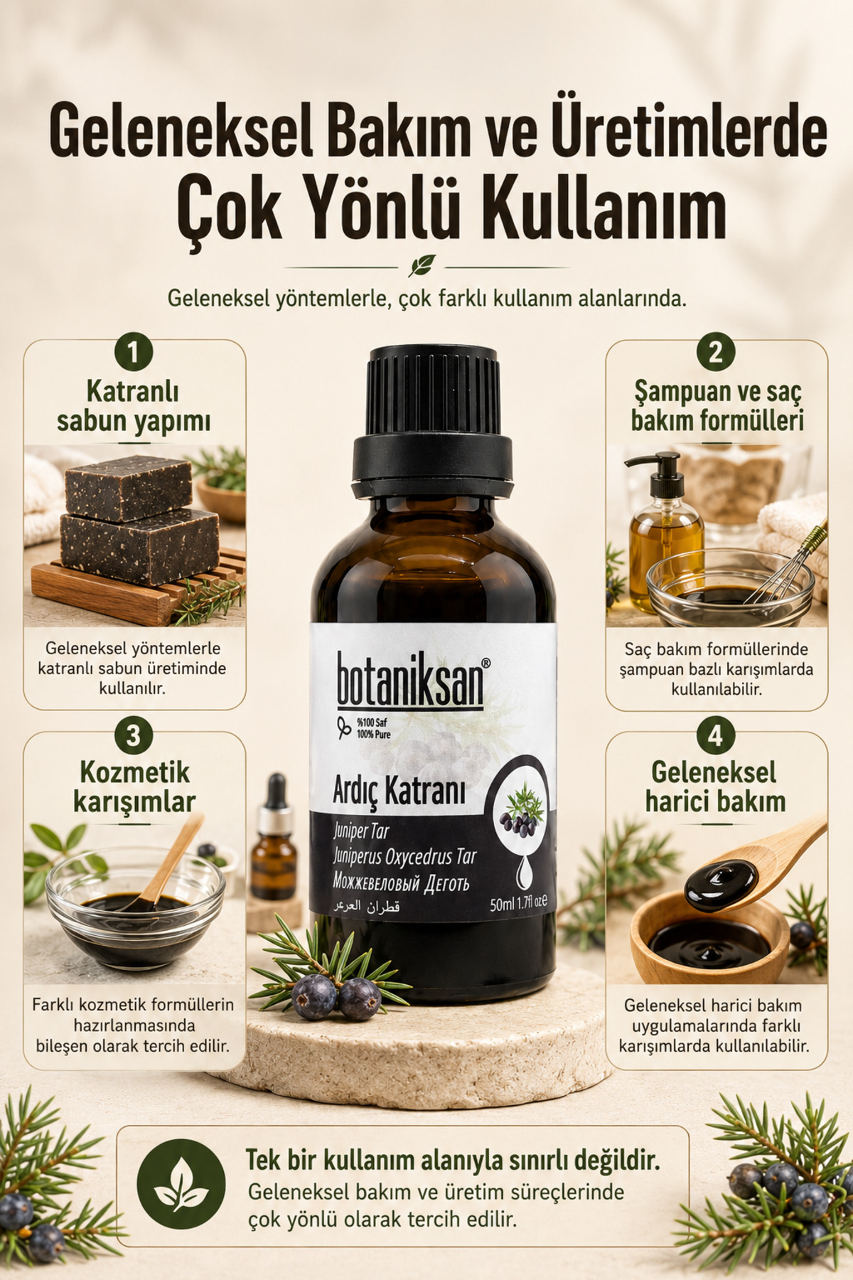 Ardıç Katranı 50 ml %100 Saf Doğal Katkısız Yoğun Kıvamlı — ARDIÇ KATRANI 50ML — تصویر 4 از 8