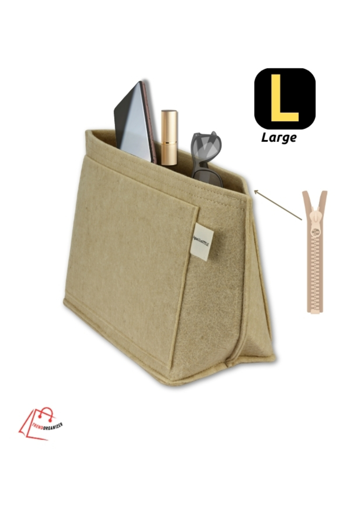 AGUELLE STYLE ZIPTERRA LB Kadın Çanta İçi Düzenleyici - Longc