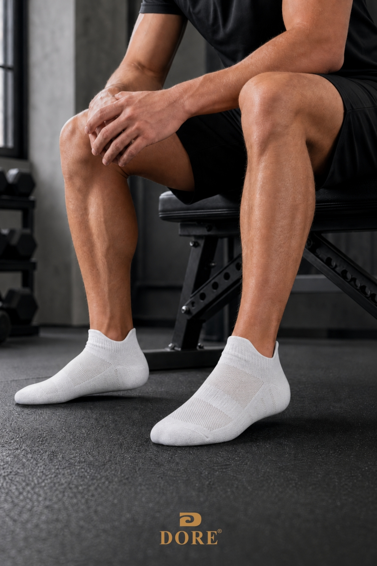 Dore Orijinal 3 Çift Unisex Kulaklı Ayakkabı Arkasını Vurmayan Konfor Modeli Ter Emici Nefes Alan 4 Mevsim Kullanım Özel Tasarım Bilek Boy Premium Pamuklu Günlük 3'lü Sneaker Spor Ayakkabı Çorabı görsel 8