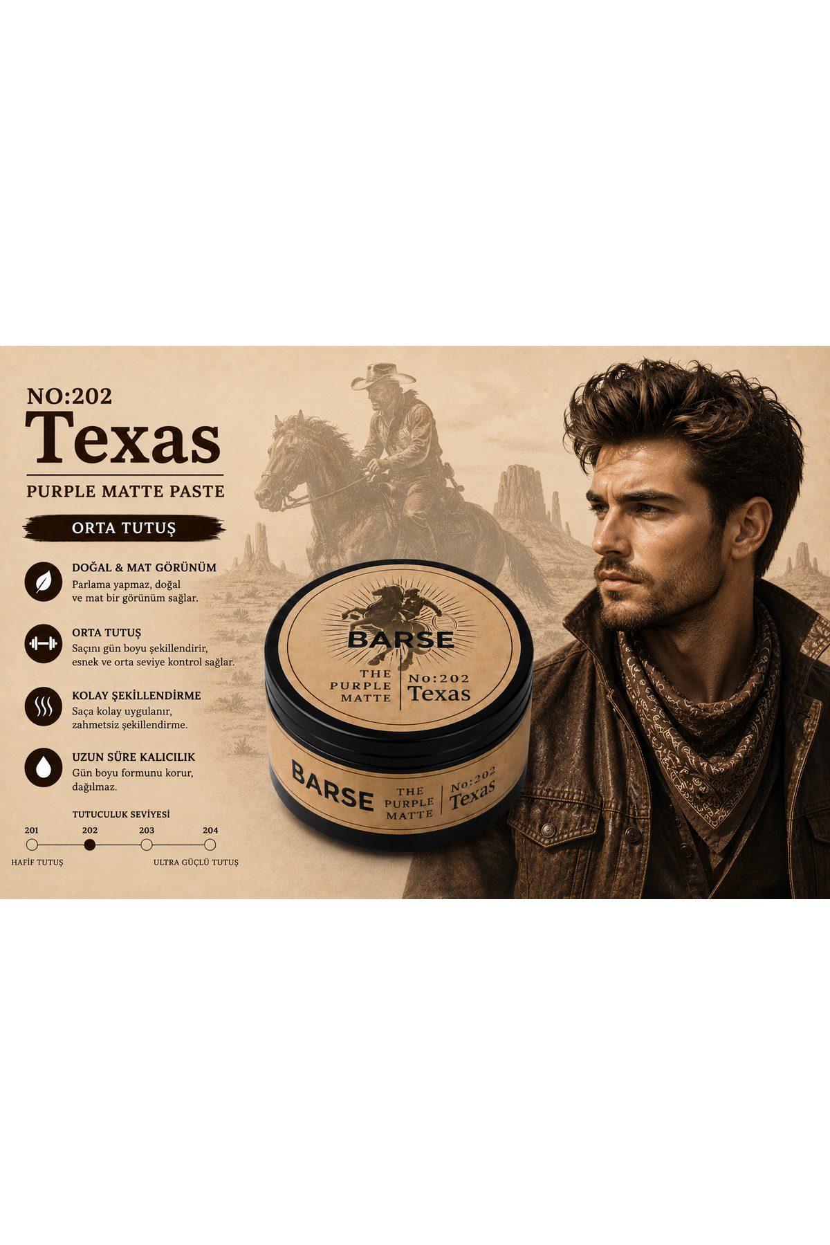 BARSE The Purple Matte No:202 Texsas — NO:202 Texas