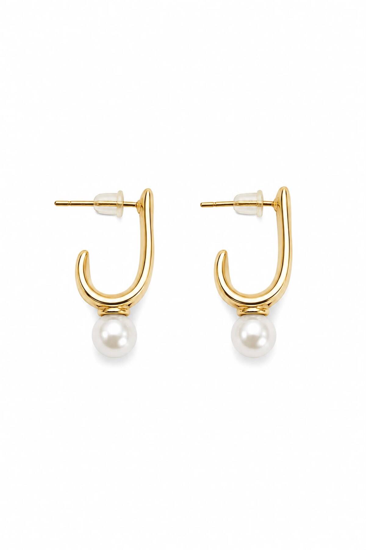 Women's Earrings Small Basket Model Swing Pearl Earrings