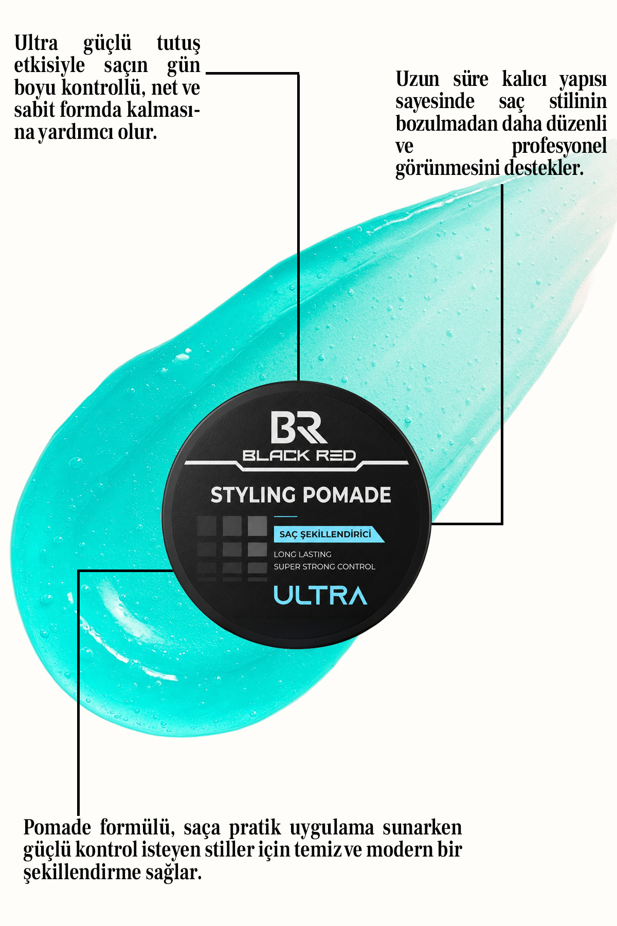 Styling Pomade Wax Ultra 120 ml – Süper Güçlü Tutuşlu Uzun Süre Kalıcı Saç Şekillendirici — firatemir-ultra-wax — تصویر 2 از 4