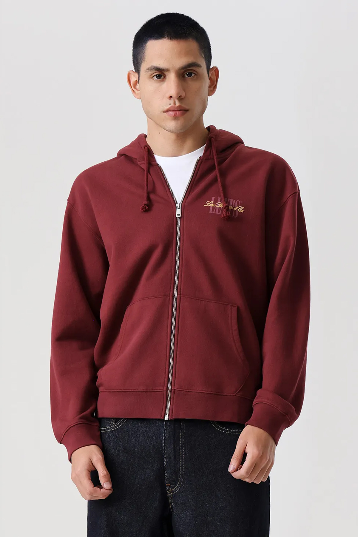سویشرت مردانه زیپ‌دار راحت و آزاد - 38717-0066 لیوایز ژاکت کشی Levi's