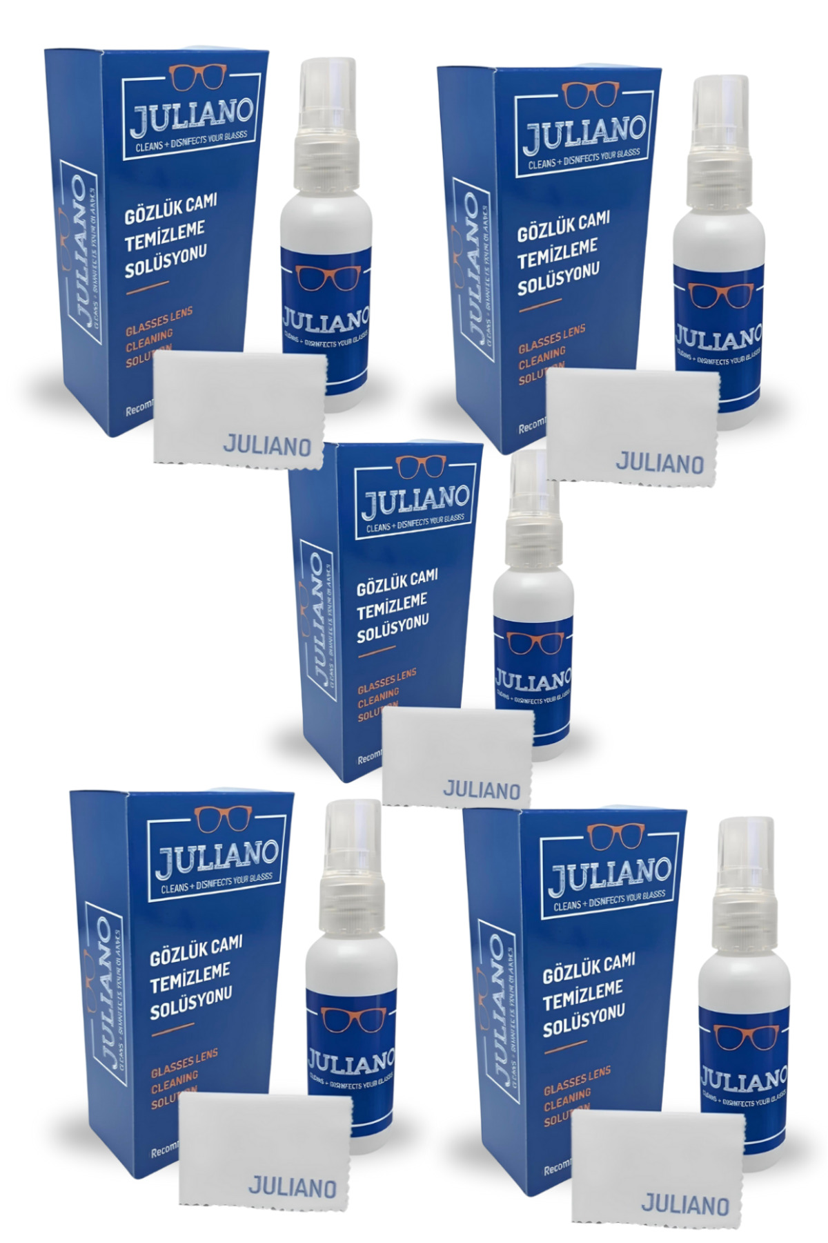 5 Pieces Glasses Cleaning Antistatic Solution Spray Set