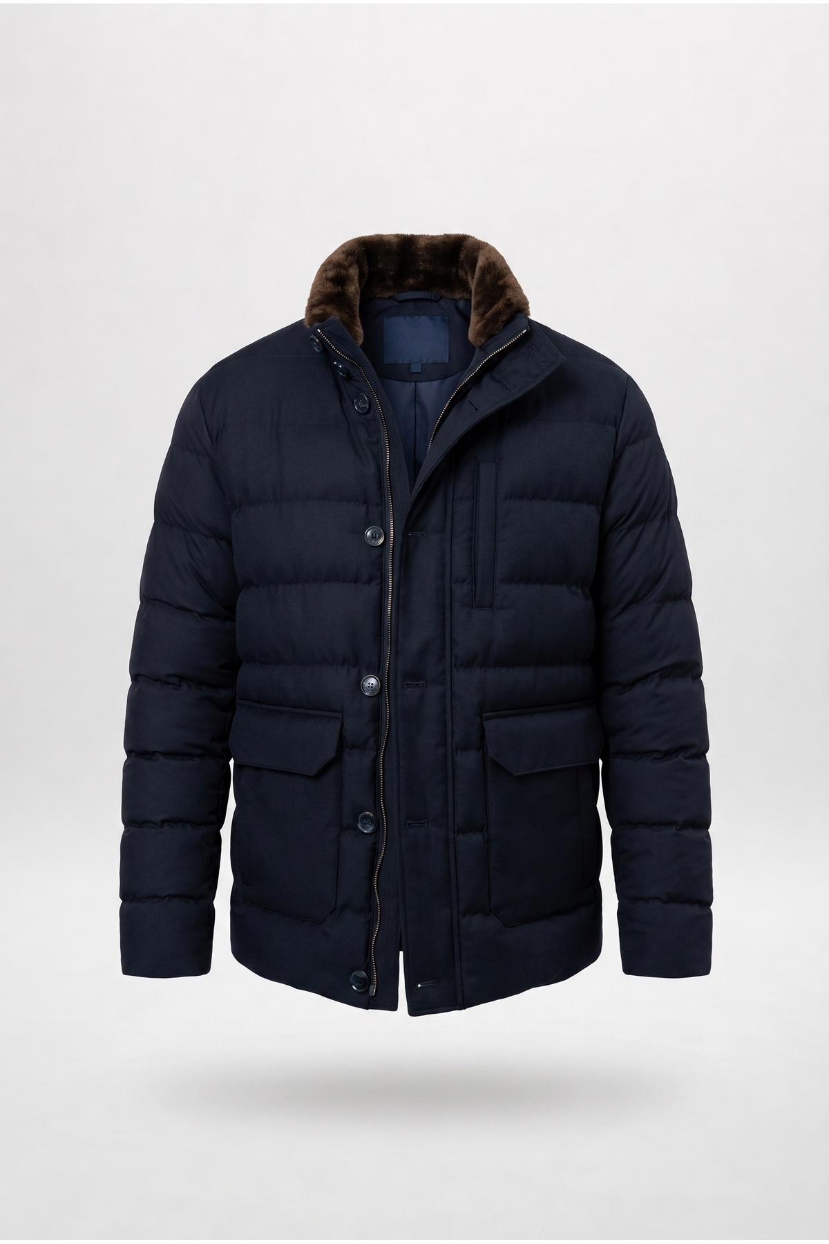 Ds Damat Regular Fit Lacivert Düz Mont — سرمه‌ای 5HC071521010M — تصویر 5 از 7