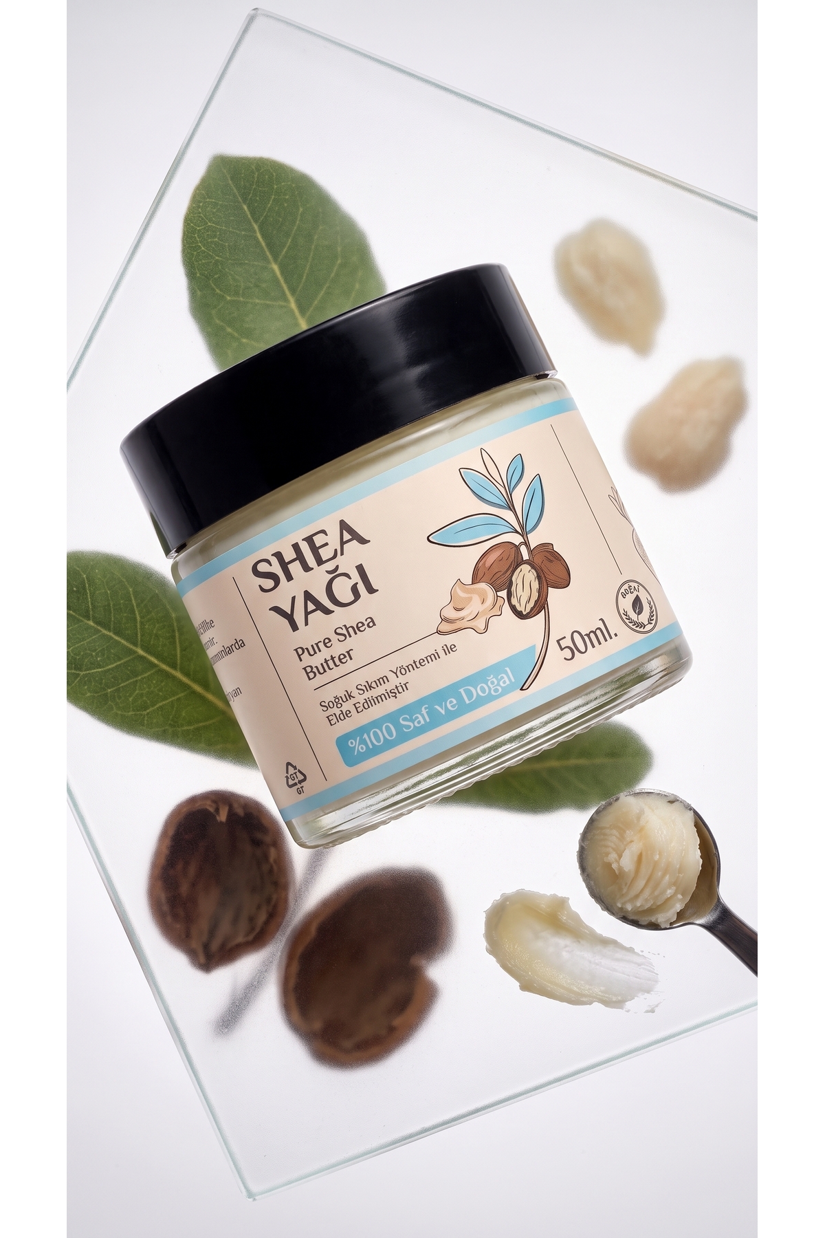 50 ml Shea Butter Yağı / %100 Saf / Yoğun Nemlendirici / Çatlak ve Cilt Bakım Yağ / Soğuk Sıkım — 50-ml-shea-butter — تصویر 6 از 8
