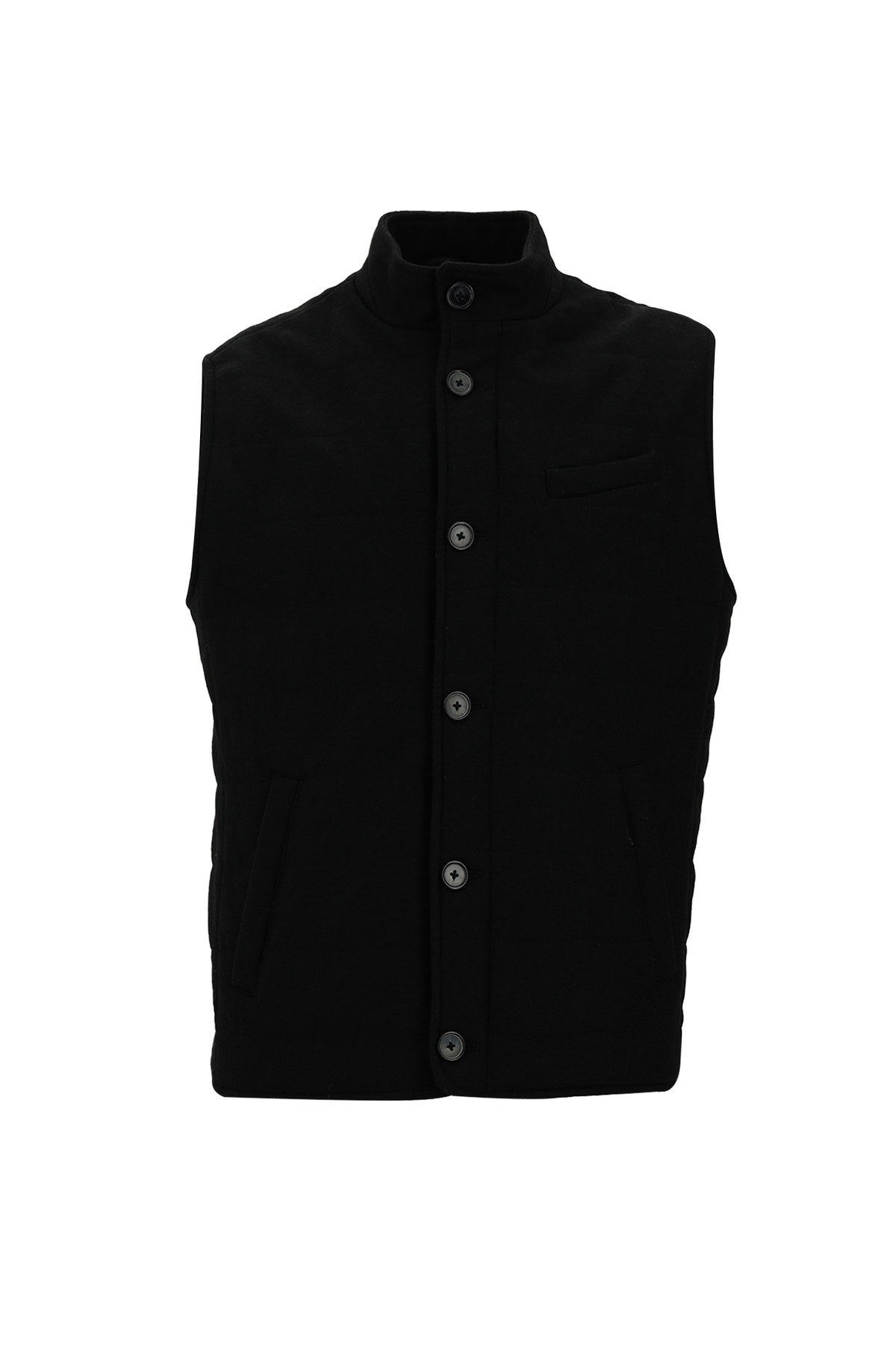 Abdullah Kiğılı Slim Fit Dar Kesim Yünlü Kapitone Şişme Yelek
