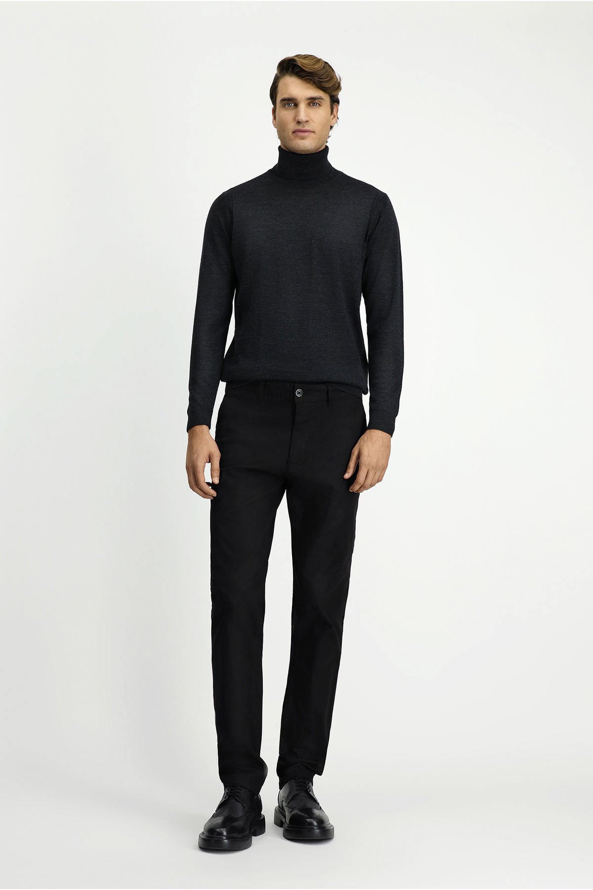 Kiğılı Slim Fit Pamuklu Spor Pantolon — مشکی KK26310000007