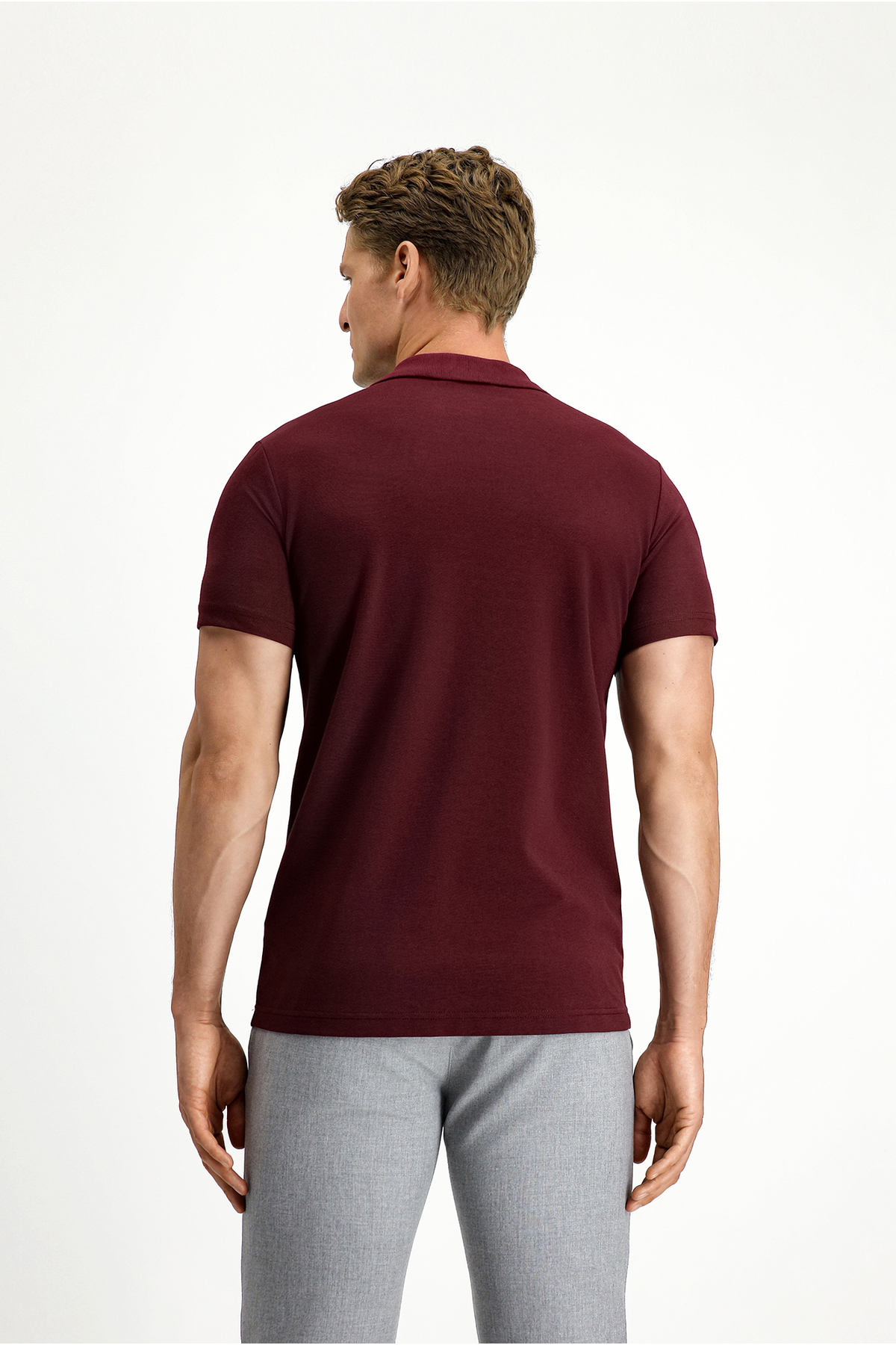 Kiğılı Slim Fit Dar Kesim Nakışlı Pamuklu Polo Yaka Tişört görsel 5