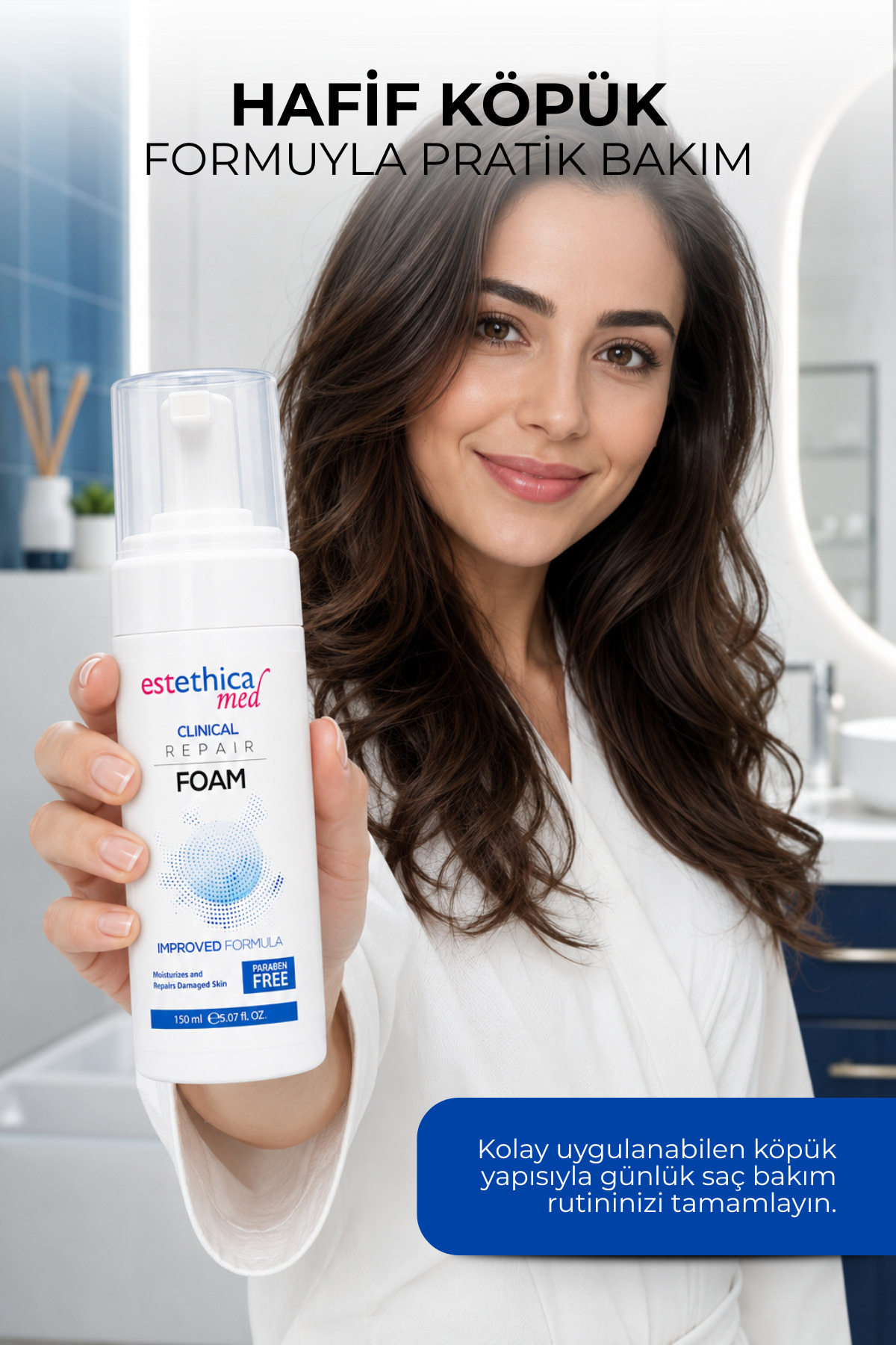 Saç Köpüğü 150 ml - Günlük Saç Bakımı ve Dökülme Karşıtı, Kadın ve Erkekler İçin — KOPUK-1 — تصویر 4 از 5