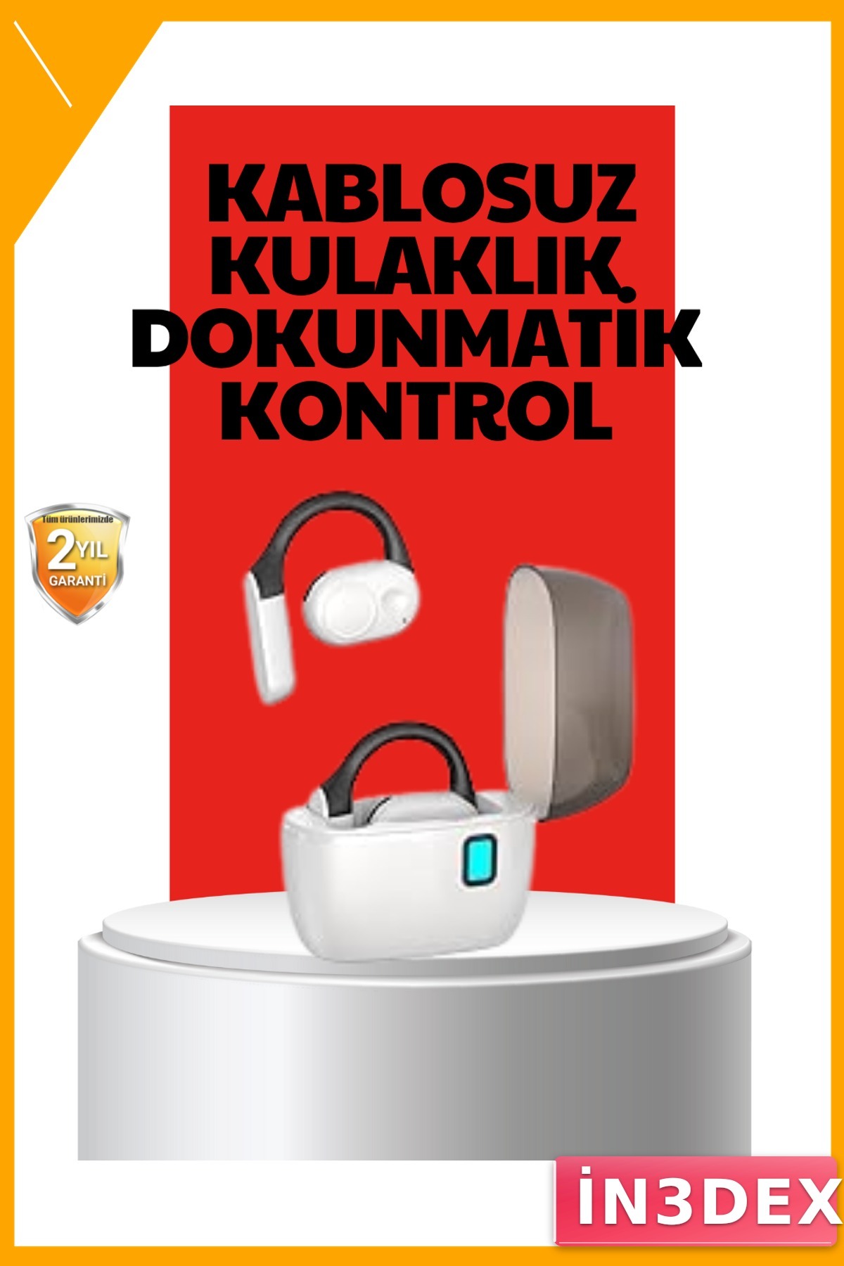 Kablosuz Bluetooth Kulaklık Otomatik Eşleşme Stereo Ses Tek Tuş Kontrol