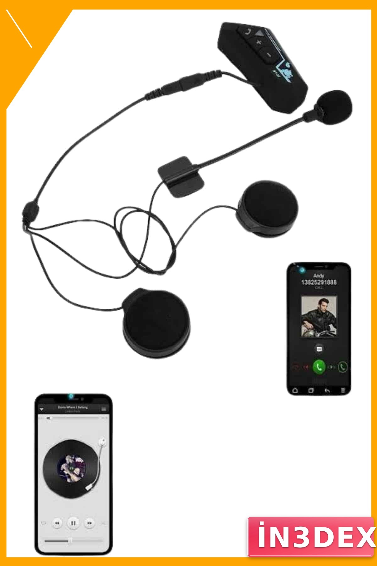 Motosiklet Kask Bluetooth Kulaklık 5.0 Gürültü Önleyici