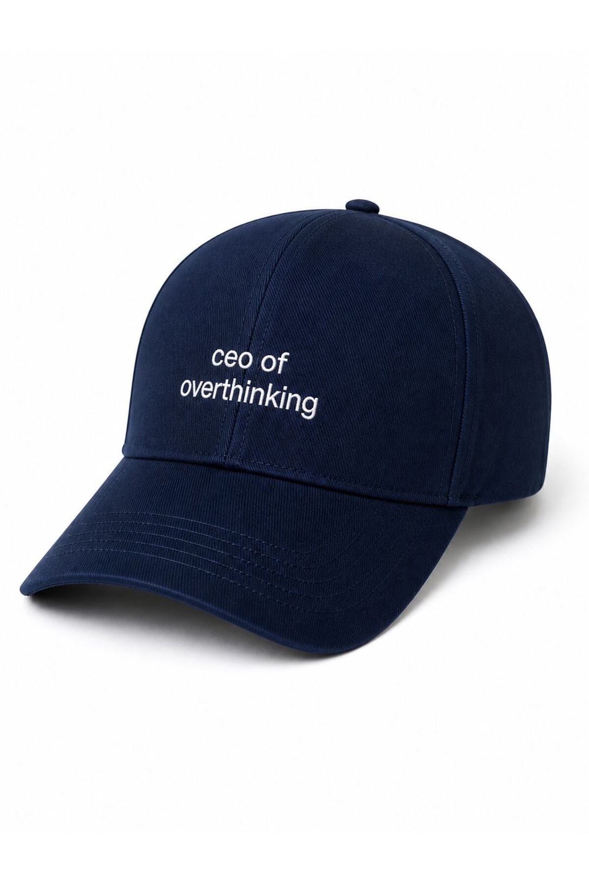 sf collection Unisex Ceo Of Overthinking Baskılı Spor Şapka, Ayarlanabilir Pamuklu Cap Günlük Kombin Şapkası görsel 4