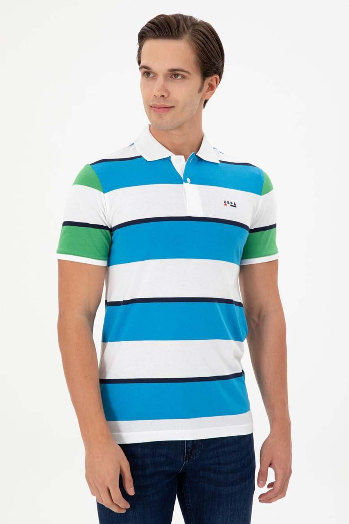 پولوشرت مردانه یقه پلو | یو اس پولو U.S. Polo Assn. 50282023-VR045 TR - تصویر 3