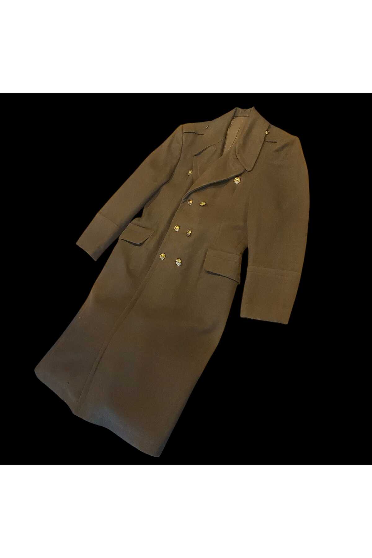 kho military design Haki Renk 1988 KKK Sb.(Apoletli) Yün Kaput (48-50/M Beden) Sıfır Ürün