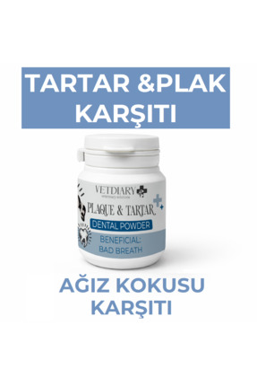 VETDIARY Plaque & Tartar ve Ağız kokusuna karşı kedi ve köpek diş bakım plak ...