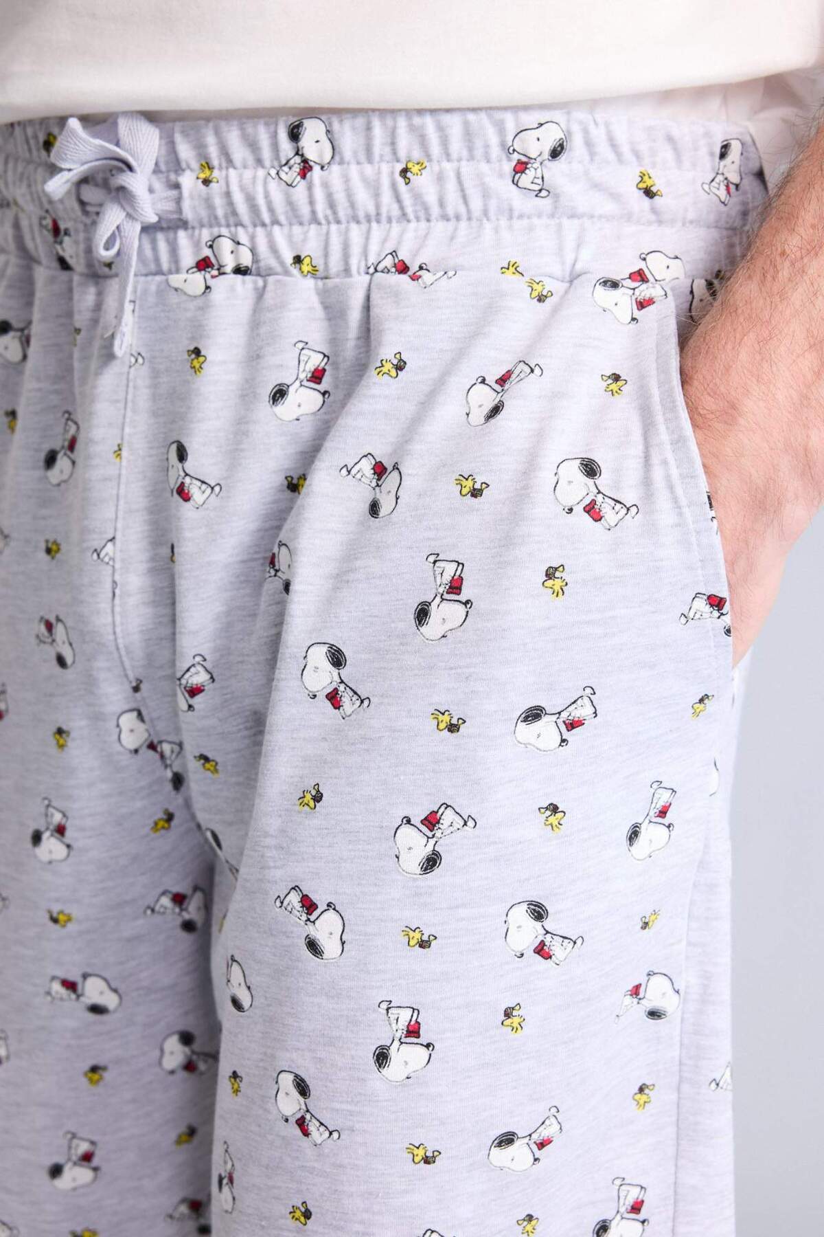 DeFacto Snoopy New Regular Fit Kısa Kollu 2'li Takım H8534AX26SM görsel 5