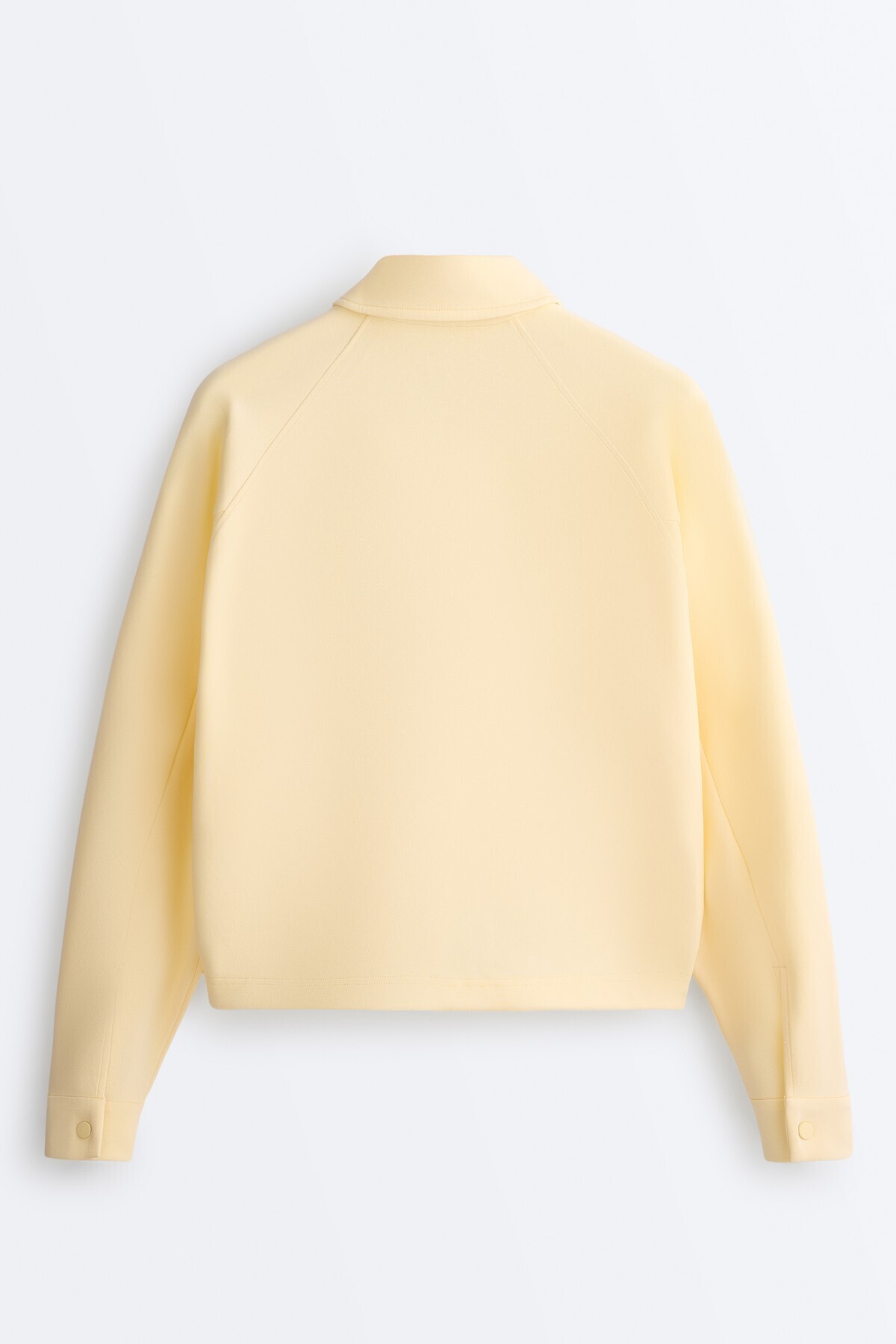 Oysho Pamuklu pikeli V yaka reglan kollu ceket görsel 6