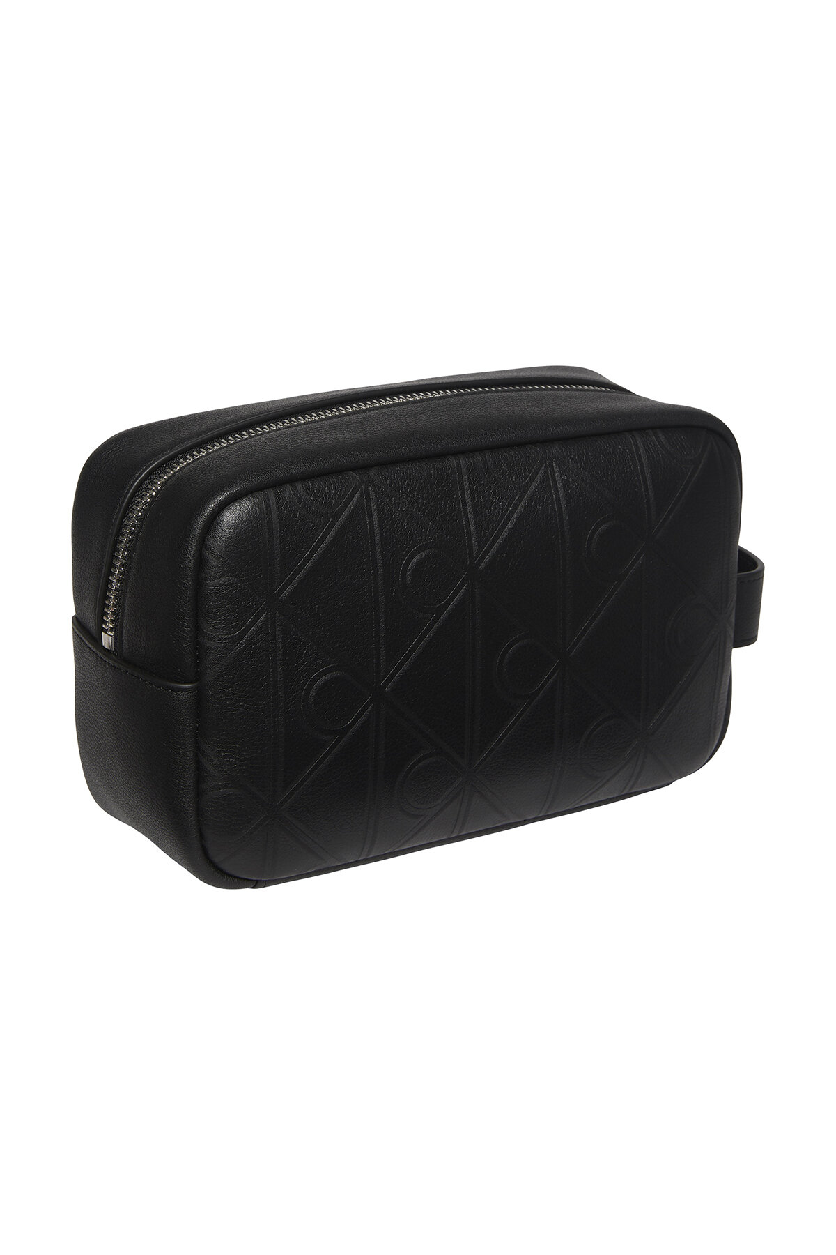 Calvin Klein Xl Emblem Dopp Kit Erkek Siyah El Çantası görsel 2